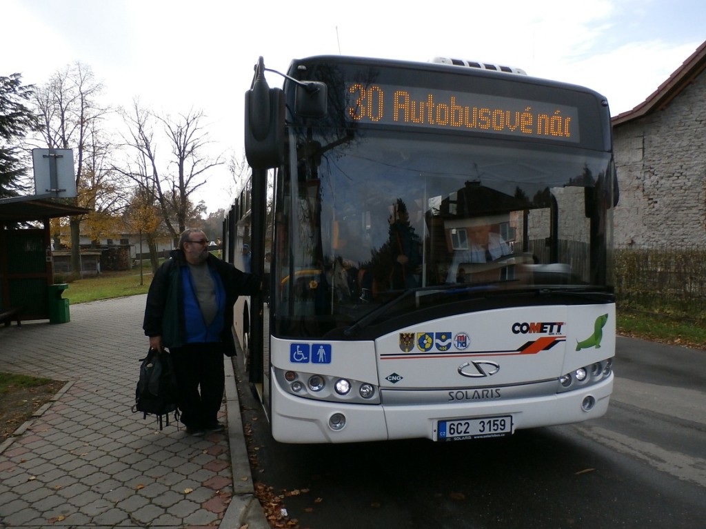 linka 30 MHD Tábor v Zárybečné Lhotě