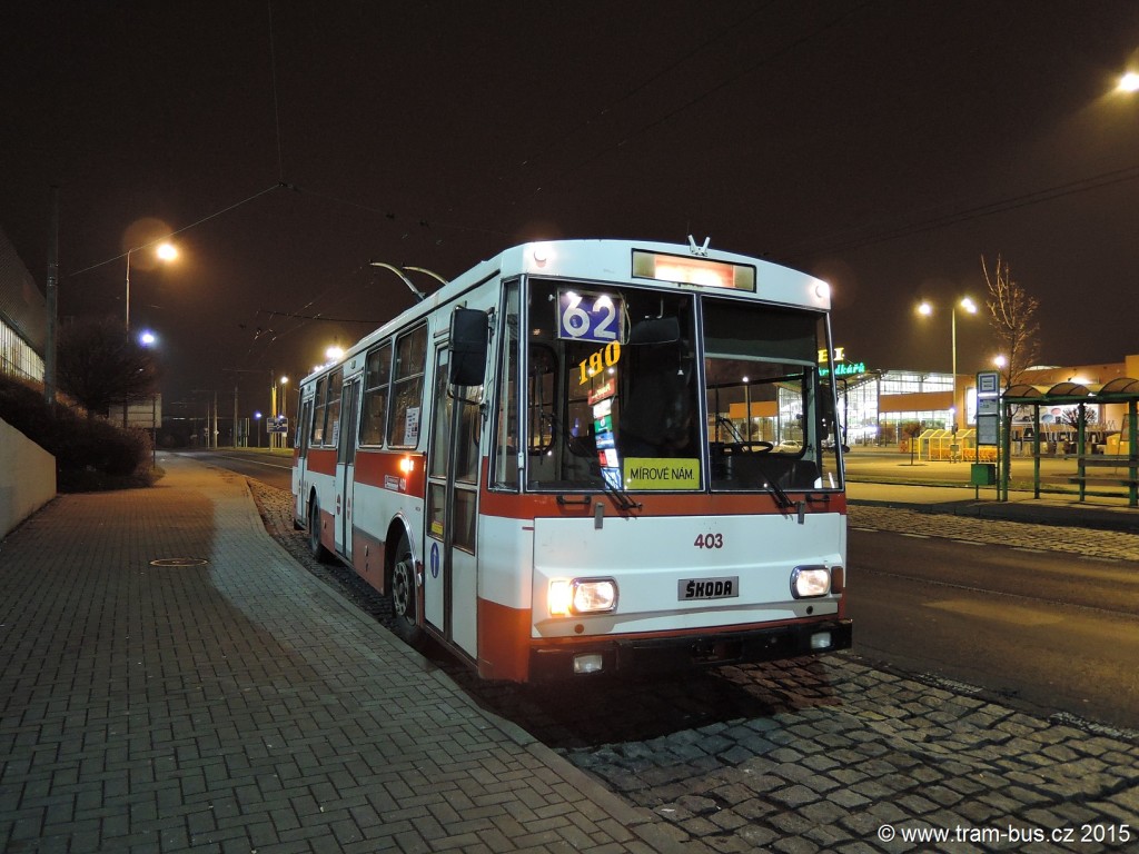 003 - linka 62 Ústí nad Labem,,Globus DP Ústí nad Labem Škoda 14Tr 403