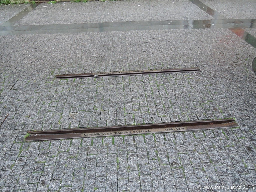 036 - vzpomínka na tramvaje v Ústí nad Labem pomník