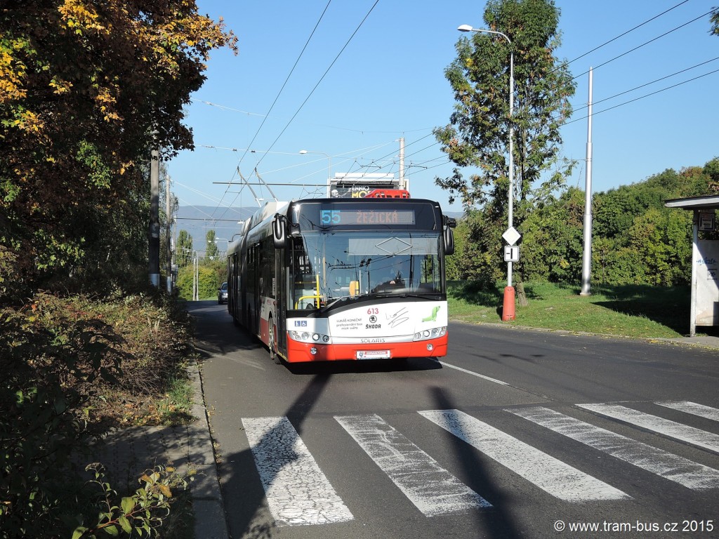 088 - linka 55 Ústí nad Labem,,Mírová DP Ústí nad LabemŠkoda 27Tr 613