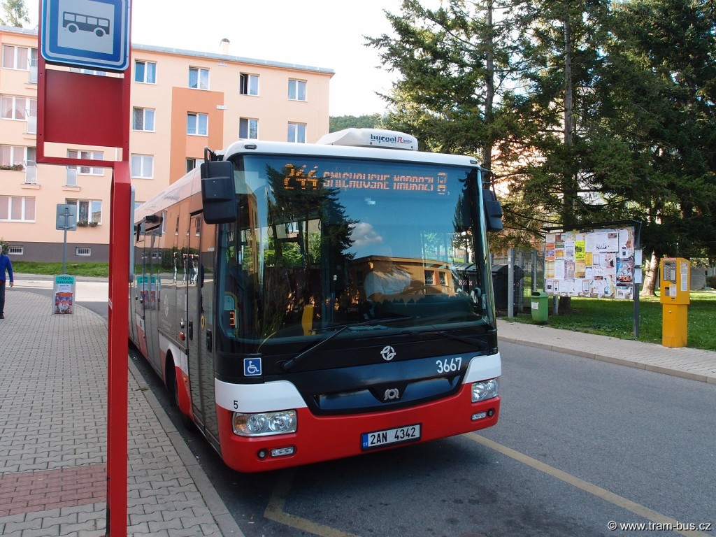 Linka 244 SOR NB 12 Sídliště Radotín 2014