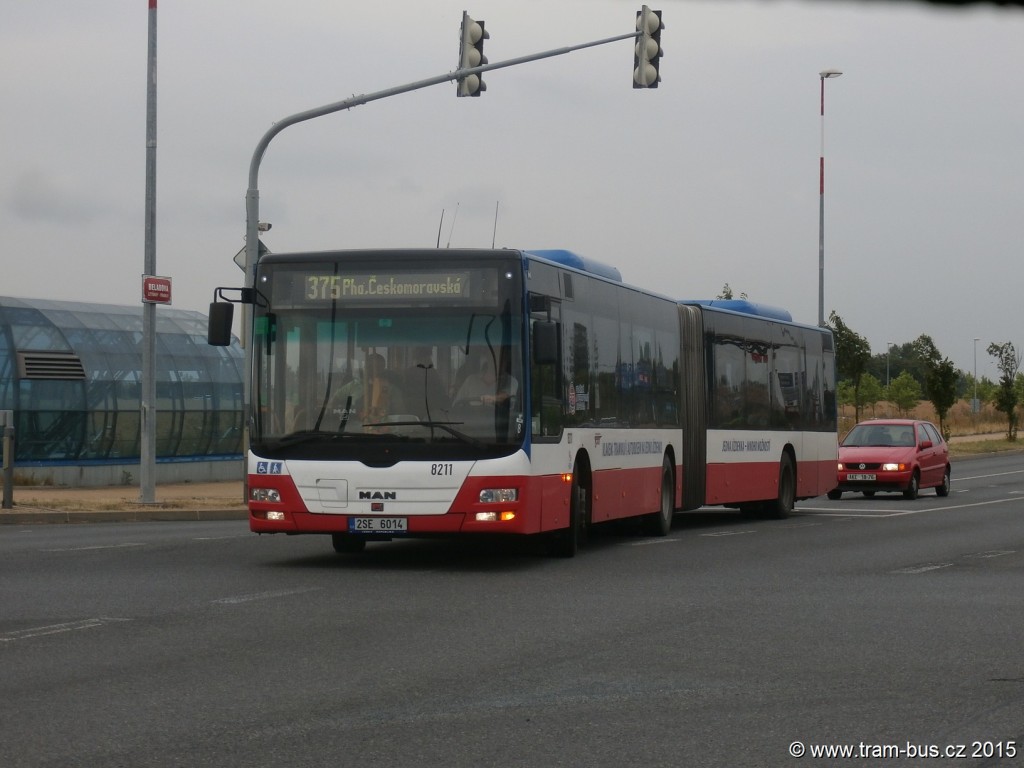 4601 - linka 375 Letňany ČSAD SČ Man Lion´s City G 8211