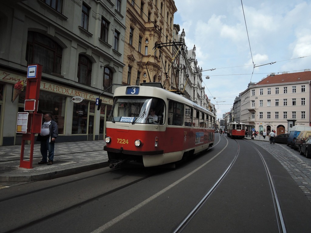 6460 - linka 3 Vodičkova DPP Tatra T3SUC 7224 + 1200