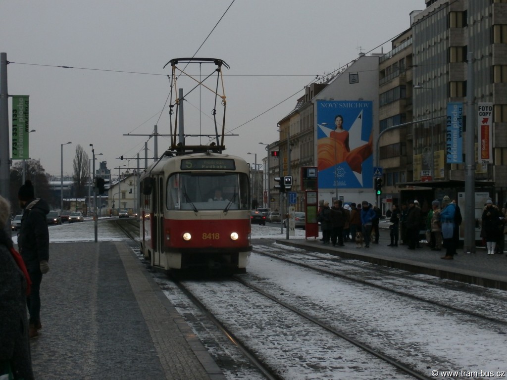 linka 5 Tatra T3R.P Hradčanská 2014