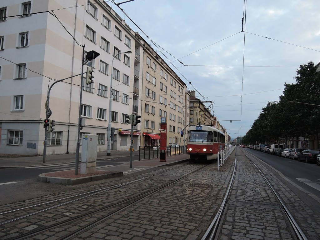 6549 - linka 7 Vozovna Žižkov DPP Tatra T3SUCS-DVC 7224