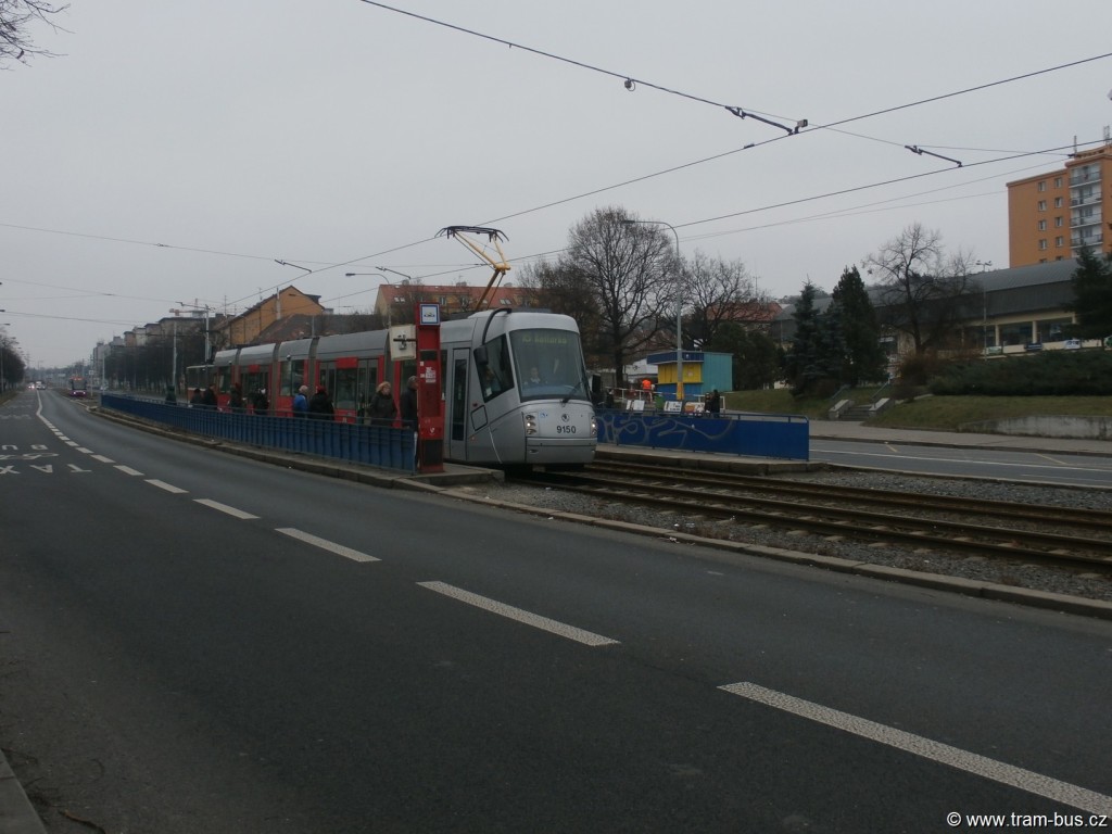 linka 16 Škoda 14T Hloubětín 2015