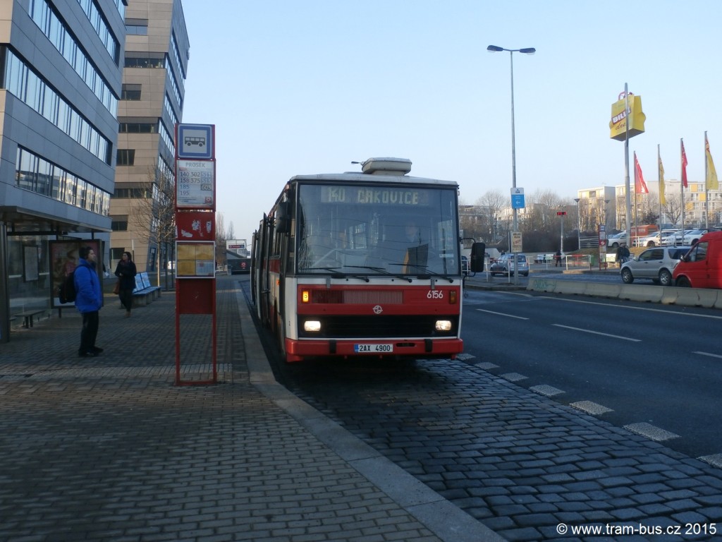 3446 - linka 140 Prosek DPP Karosa B 741 6156