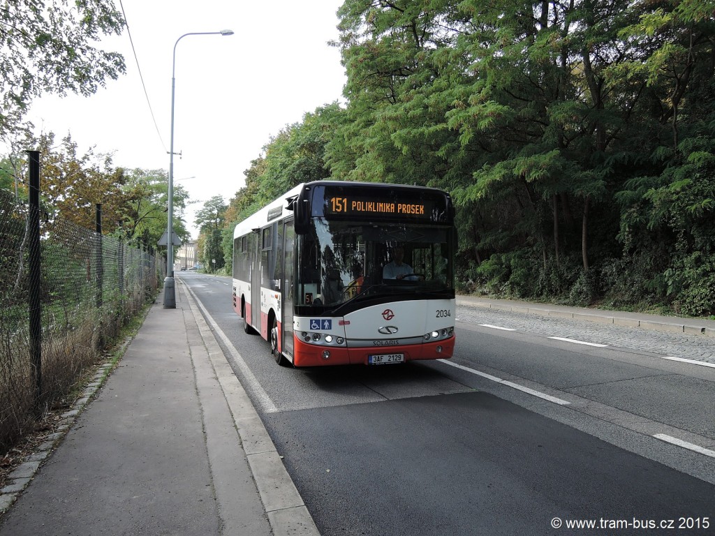 4567 - linka 151 Pod Krocínkou DPP Solaris Urbino 8.9 LE 2034