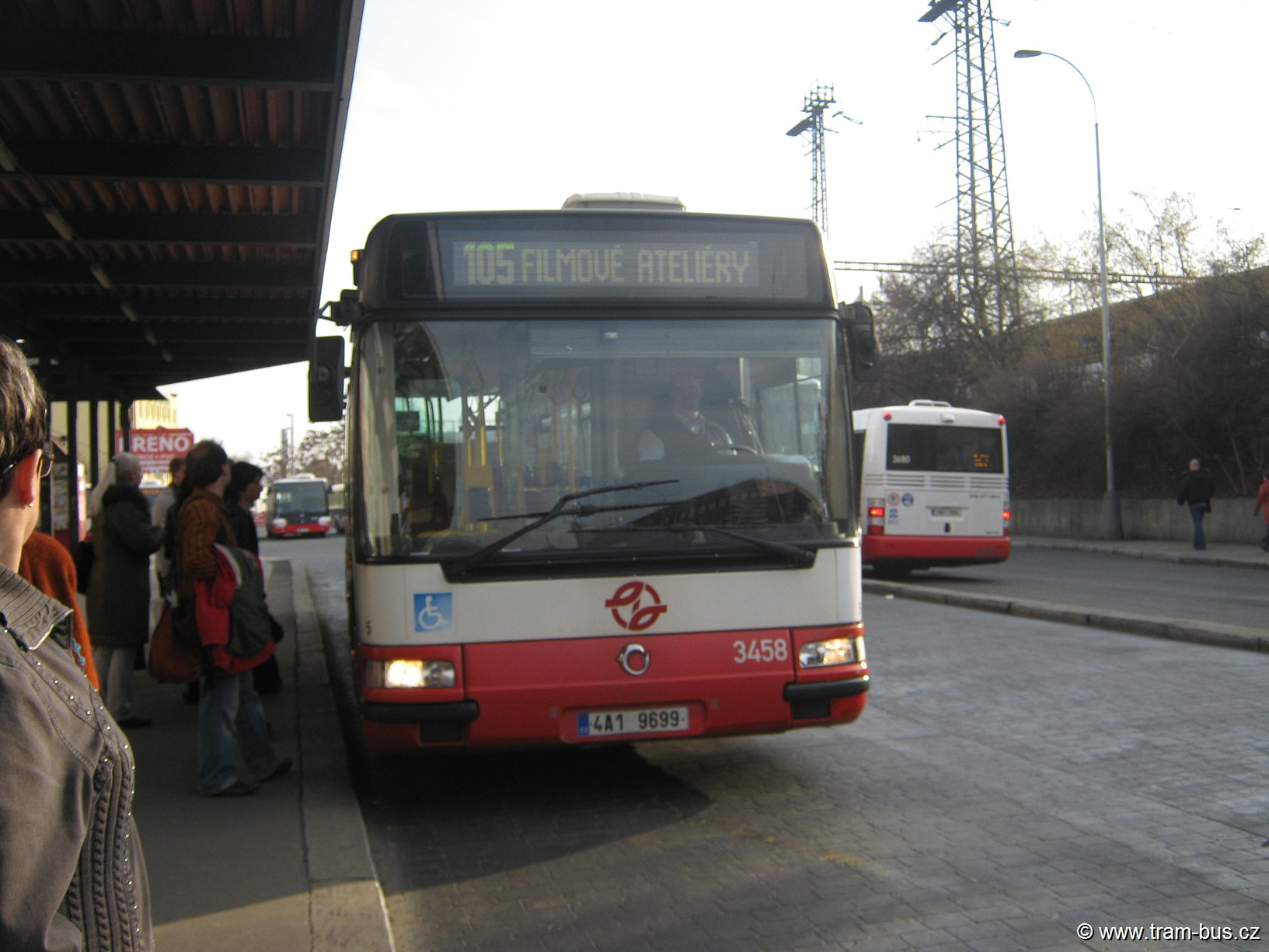 linka 105 Citybus Smíchovské nádraží