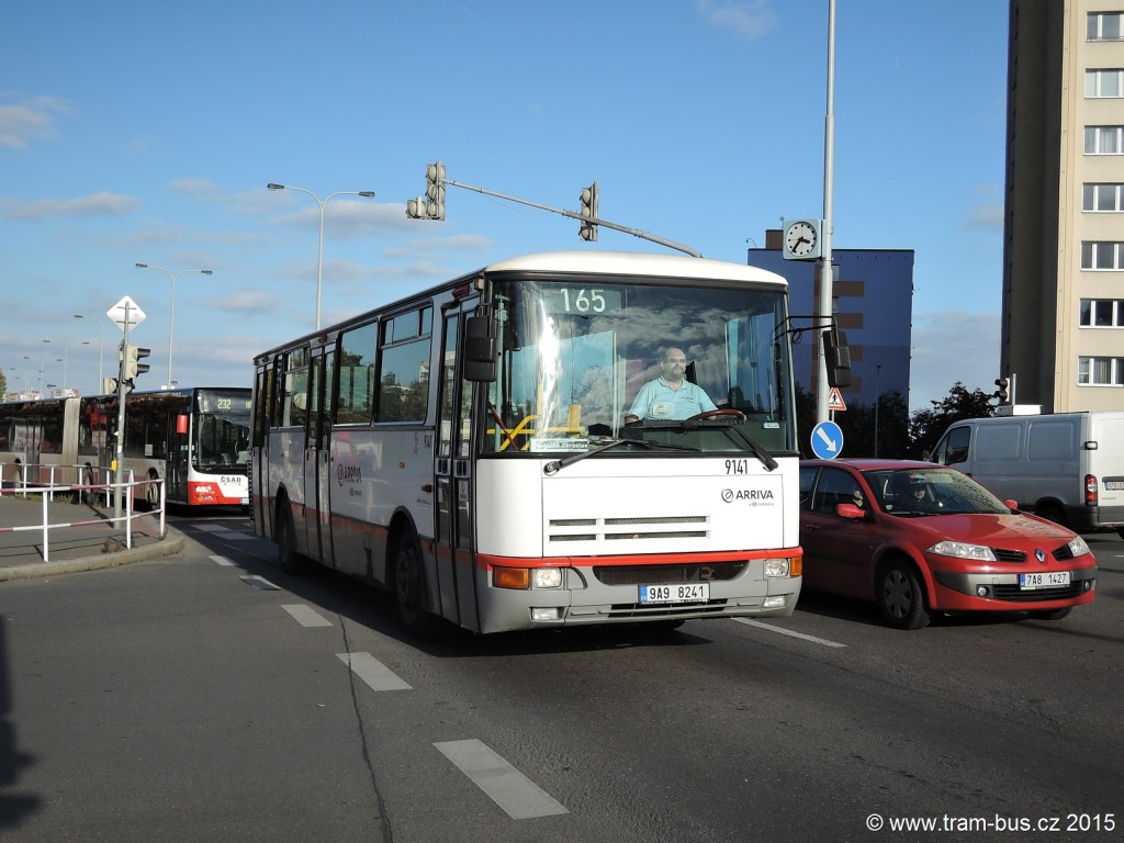 4763 - linka 165 Horčičkova Arriva Praha Karosa B 932 9141