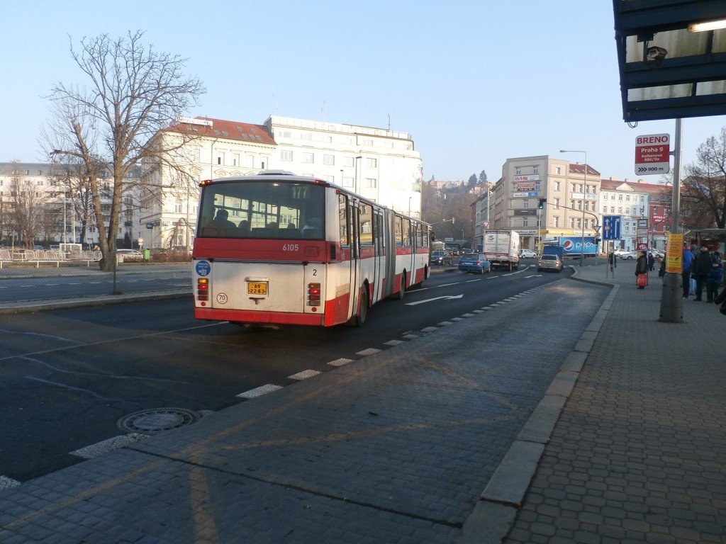 3443 - linka 177 Vysočanská DPP Karosa B 741 6105