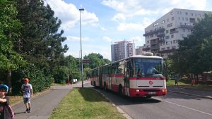 Linka 188 v zastávce Jesenická