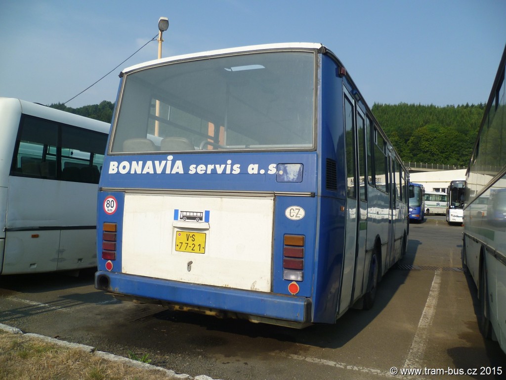 011 - garáže ČSAD Vsetín MHD Vsetín Karosa B 732 VS 77-21