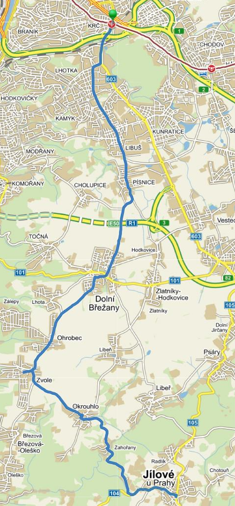mapa linky 331 mapy.cz