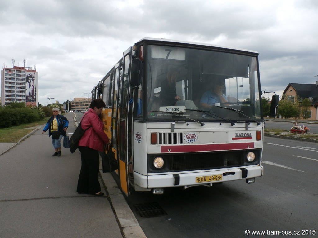 139 - linka 7 Kladno,,Železniční zast.město ČSAD MHD Kladno Karosa B 732 KDA 48-66