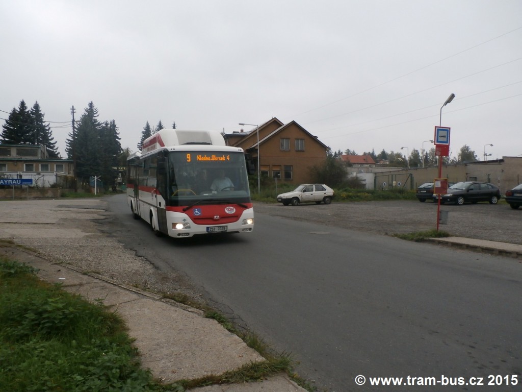 054 - linka 9 Vinařice,,důl Mayrau ČSAD MHD Kladno SOR CNG 10.5 2SI 7028