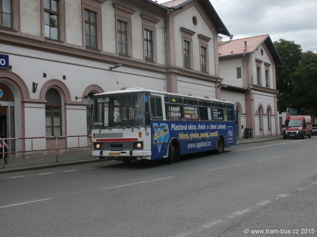 156 - linka 14 Kladno,,nádraží ČSAD MHD Kladno Karosa B 732 KDA 24-13