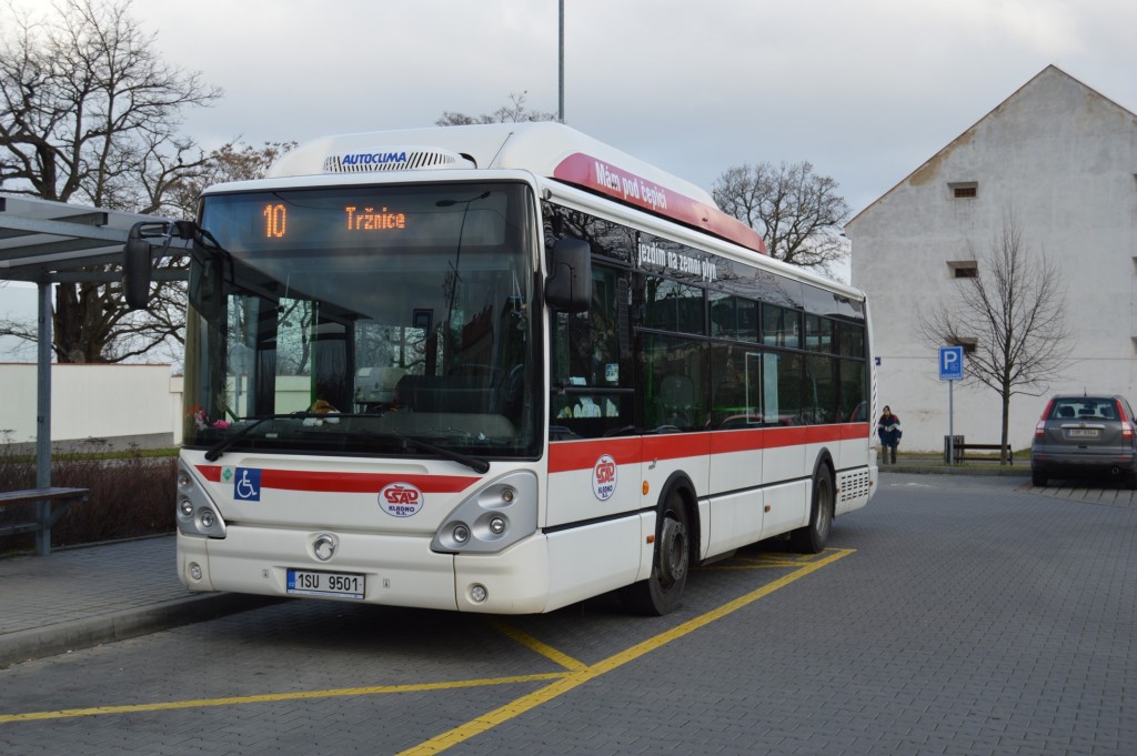 linka 10 Kladno,,Zádušní ČSAD MHD Kladno Irisbus Citelis 10,5m CNG 1SU 9501