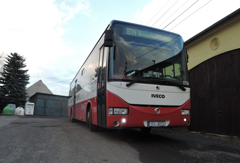 5525 - linka 314 Nová Ves p.Pleší Iveco Crossway 12M 1158