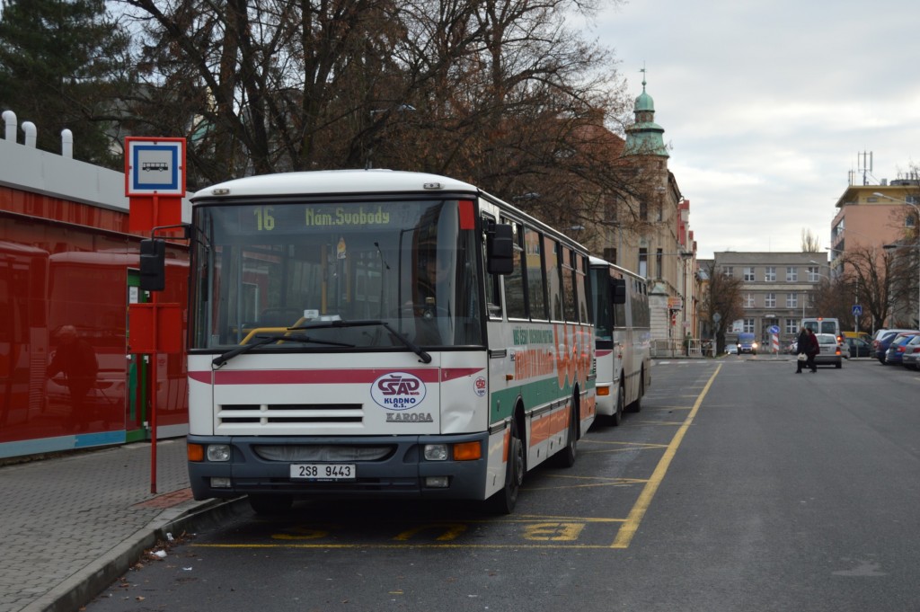 2S8 9443 - linka 3 Nám. Svobody ČSAD MHD Kladno Karosa B952