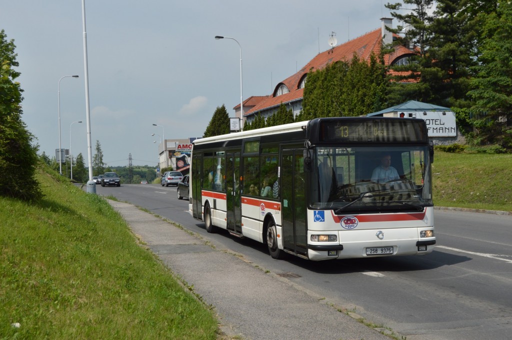 2S8 9375 - linka 225013 Aut. nádraží ČSAD MHD KLADNO Irisbus Citybus 12M